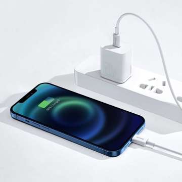 Кабель USB-C до серії Lightning Baseus Superior, 20W, PD, 0.25m (білий)