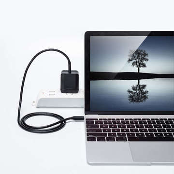 Кабель USB-C Type C Denmen D01T Fast Charge 2.4A 1m Black