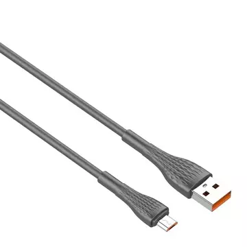 Кабель USB - Micro USB LDNIO LS672 2m, 30W (сірий)