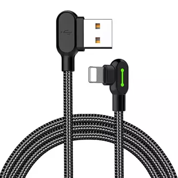 Кабель USB to Lightning, Mcdodo CA-4673, кутовий, 1,8 м (чорний)