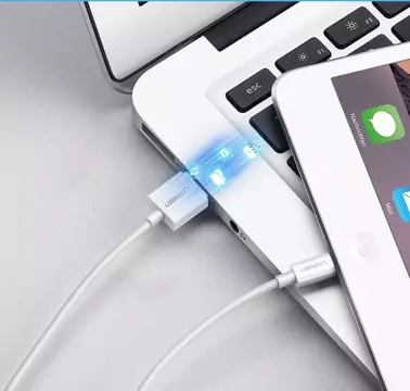 Кабель Ugreen USB - Lightning MFI 2m 2.4A білий (20730)