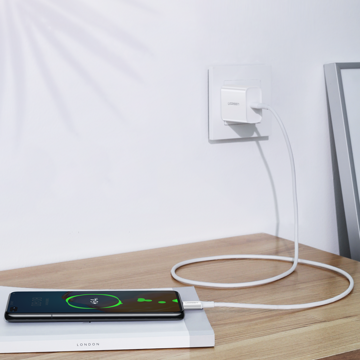 Кабель Ugreen USB Type C - USB Type C PD 100W 5A 2m білий (US300)