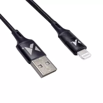 Кабель Wozinsky Кабель USB - Lightning 2.4A 1m чорний (WUC-L1B)