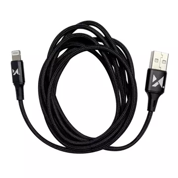 Кабель Wozinsky Кабель USB - Lightning 2.4A 1m чорний (WUC-L1B)