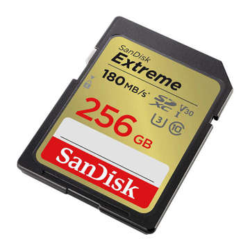 Карта пам'яті SANDISK EXTREME SDXC 256 ГБ 180/130 МБ / с UHS-I U3 (SDSDXVV-256G-GNCIN)