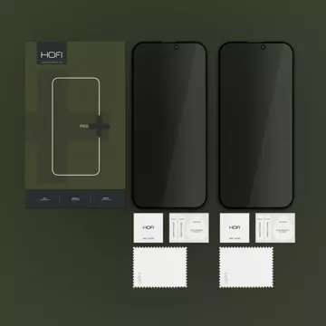 Конфіденційне скло Hofi Anti Spy Glass Pro 2-Pack для iPhone 16 Privacy