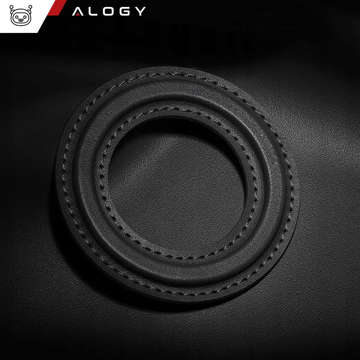 Магнітна пластина для наклейки MagSafe Ring Ring Holder cover Універсальна шкіра Alogy Magnetic black