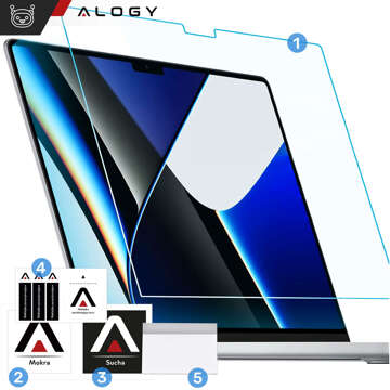 Матова захисна плівка для екрану MacBook Pro 16 2023 2021 Alogy Screen Protection Film