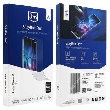 Матова захисна плівка 3MK Silky Matt Pro для Apple iPhone 12/12 Pro 6.1"