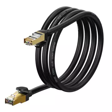 Мережевий кабель Baseus Ethernet RJ45, 10 Гбіт/с, 1,5 м (чорний)