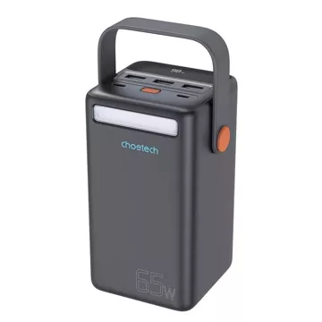 Міні електростанція, павербанк Choetech B664 50000mAh 65W (чорний)