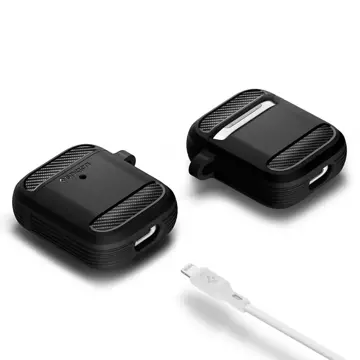 Міцна броня Spigen apple airpods матово-чорна