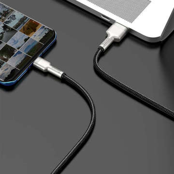 Міцний кабель Baseus Cafule Metal USB до USB-C типу C нейлоновий шнур 66 Вт