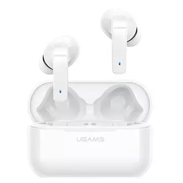 Навушники Bluetooth 5.0 USAMS TWS LY series ANC wireless white/white BHULY06