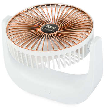 Настільний вентилятор Акумуляторний вентилятор Стоячий портативний перезаряджуваний акумулятор Тихий вентилятор білий
