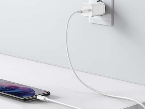 Настінний зарядний кабель Baseus USB-C PD 25 Вт для USB-C Білий