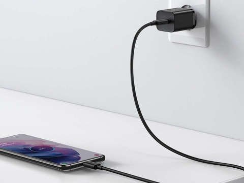 Настінний зарядний кабель Baseus USB-C PD 25 Вт для USB-C Black