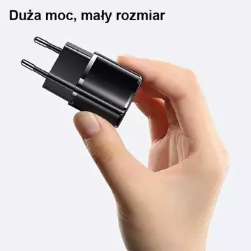 Настінний зарядний пристрій USAMS 1x USB-C T36 mini 20W USB-C-Lightning кабель білий/білий PD3.0 Fast Charging XFKXLOGTL02 (US-CC124 US-SJ484)