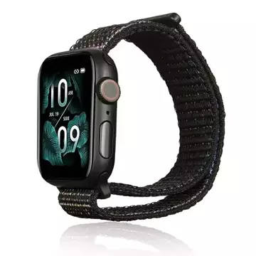 Нейлоновий ремінець для смарт-годинника Beline для Apple Watch 42/45/45/49 мм чорний/чорний