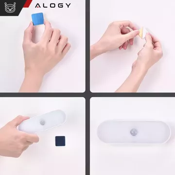 Нічник Alogy Sensor Lamp з датчиком руху, 14 см, магнітна настільна лампа, білий