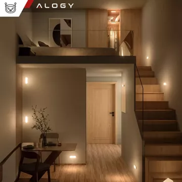 Нічник Alogy Sensor Lamp з датчиком руху, 14 см, магнітна настільна лампа, білий