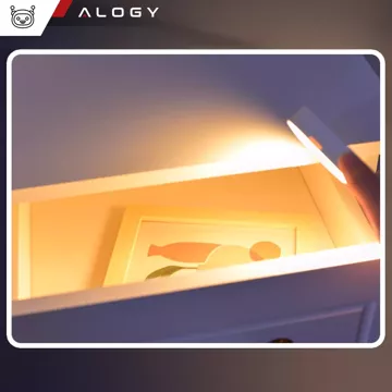 Нічник Alogy Sensor Lamp з датчиком руху, 14 см, магнітна настільна лампа, білий