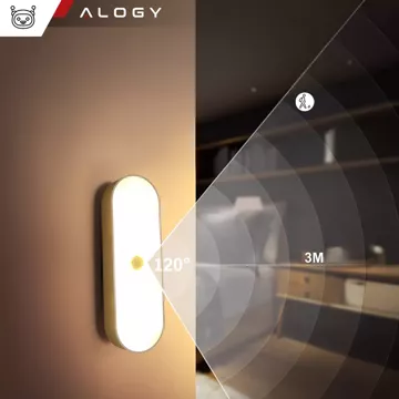 Нічник Alogy Sensor Lamp з датчиком руху, 14 см, магнітна настільна лампа, білий