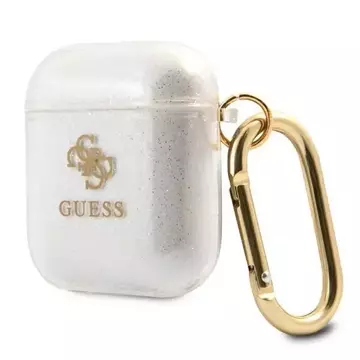 Обкладинка Guess GUA2UCG4GT AirPods Transparent Glitter Collection