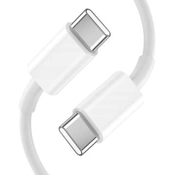 Оригінальний кабель Apple USB-C to USB-C для iPhone 15, 15 Pro, 15 Pro Max, кабель 1 м MUF72ZM/A Білий