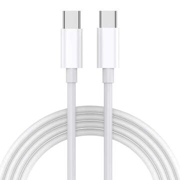 Оригінальний кабель Apple USB-C to USB-C для iPhone 15, 15 Pro, 15 Pro Max, кабель 1 м MUF72ZM/A Білий