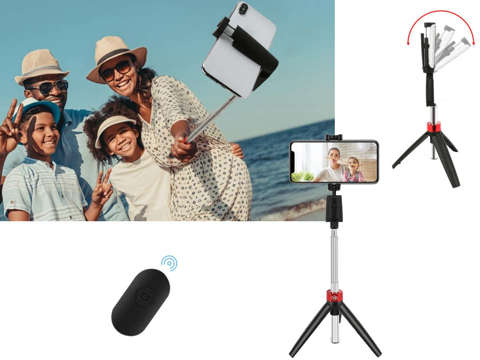 Палиця для селфі Alogy mini Tripod monopod Black