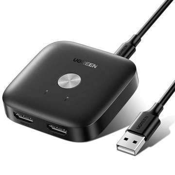 Перемикач UGREEN CM333 2в1 HDMI 2.0 4K (чорний)