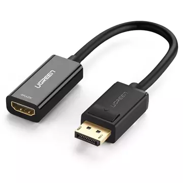 Перехідний кабель UGREEN від DisplayPort (штекер) до HDMI (гніздо) (односпрямований) 1080P 60 Гц 12 біт чорний (40362)