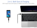 Перехідник Choetech micro usb - usb-c type c чорний