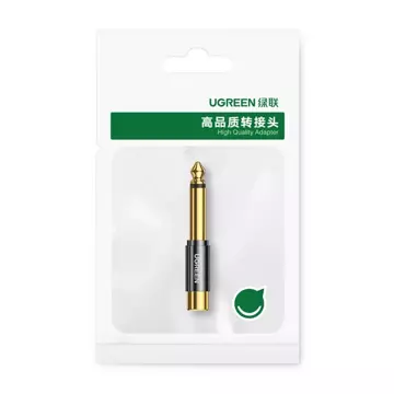 Перехідник UGREEN 6,35 мм jack (штекер) на RCA (гніздо) золото (AV169 80731)