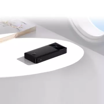 Повербанк зі швидкою зарядкою Baseus Bipow 20000mAh 20W black (Overseas Edition) USB-A - Micro USB кабель 0.25m black (PPBD050501)