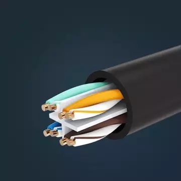 Подовжувач UGREEN Ethernet RJ45 Cat 6 FTP 1000 Мбіт/с 2 м чорний (NW112 11281)