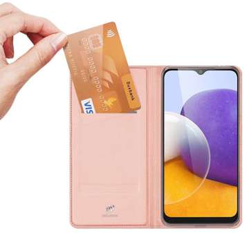 Портфель Etui DuxDucis SkinPro для Samsung Galaxy A22 / M22 4G/LTE Rose Gold