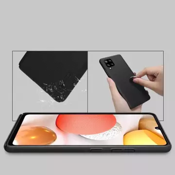 Посилений чохол-підставка Nillkin Super Frosted Shield для Samsung Galaxy A42 5G чорний