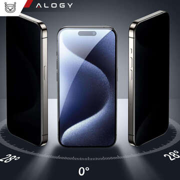 Приватне скло для iPhone 14 Plus / 14 Pro Max Anti-Spy Private Anti-Spy Tempered Matte Screen Protector Alogy