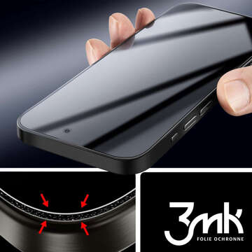 Приватне скло для iPhone 15 Pro - 3mk HardGlass Max Privacy™ Anti-spyware загартоване