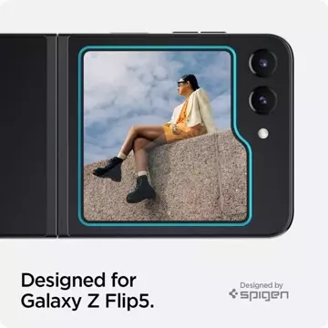 Прозоре загартоване скло Spigen Glas.TR ”EZ Fit” для Samsung Galaxy Z Flip 5 із 2 шт.