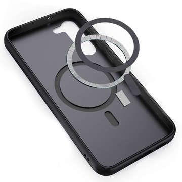 Прозорий чохол MagSafe Alogy Ring Mag для Samsung Galaxy S23 Qi Chargers Black