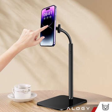 Підставка для телефону Mag Safe Magnetic Desk Телескопічний штатив для телефону сталь ABS Alogy Black