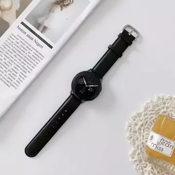 Ремінець для смарт-годинника Beline універсальний ремінь для годинника 20 мм Elegance чорний/чорний