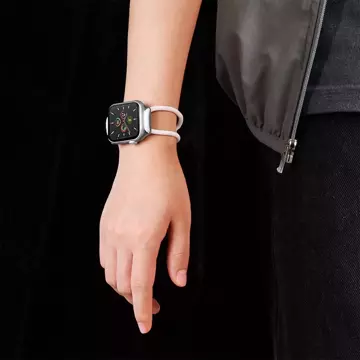 Ремінець для Apple Watch BASEUS 3/4/5/6 / SE 38-40 мм білий / рожевий