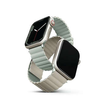 Ремінець UNIQ Revix для Apple Watch Series 4/5/6/7/8/SE/SE2/Ultra 42/44/45mm Reversible Magnetic sage-beige/sage-beige