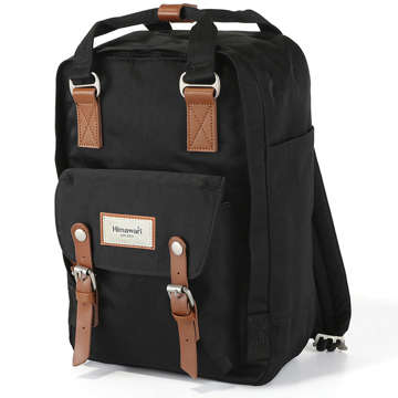 Рюкзак Himawari Laptop Bag 14.1 Capacious Waterproof Universal 17L Travel Backpack Vintage Black &amp; Brown