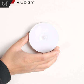 Світильник LED датчик руху сутінковий нічник Alogy Sensor Light Бездротове освітлення меблів Біле світло 6000k