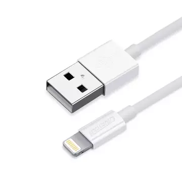 Сертифікований кабель Choetech Кабель USB-A - Lightning MFI 1,8 м білий (IP0027)